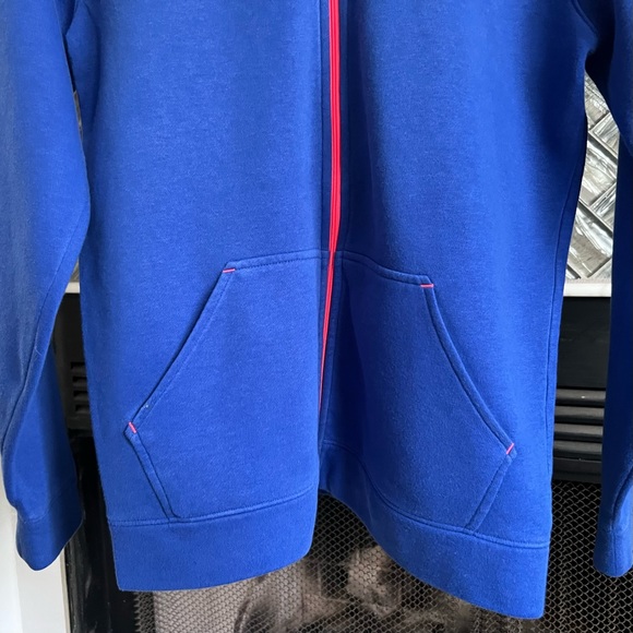 SPRING Girls UNDER ARMOUR UA Royal Blue & Neon Pink ZIP HOODIE JACKET YLG - Picture 3 of 10